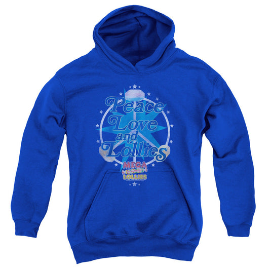 Arties Peace Lollies Kids Youth Hoodie Royal - clothing by TeeHivey.com
