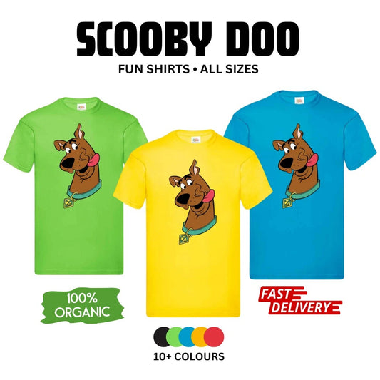 SCOOBY DOO T-SHIRT CARTOON FUNNY FAMILY RETRO PRESENT MEN WOMEN UNISEX TSHIRT