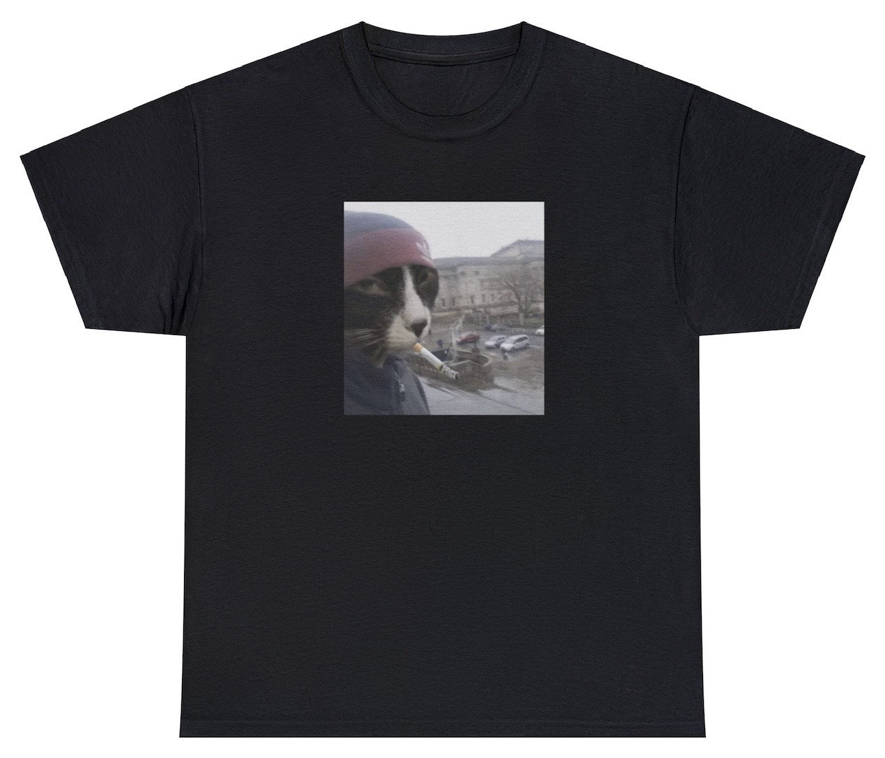 AAA Cat Smoking Cigarette Tee