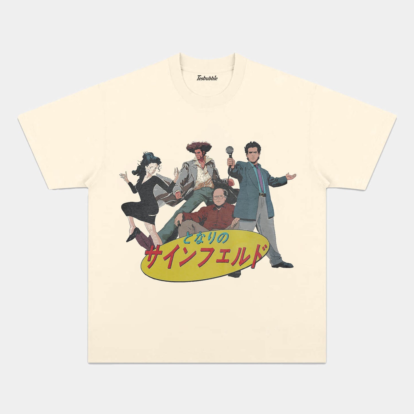 SEINFELD ANIME WHITE TEE - clothing by TeeHivey.com (Image 4)