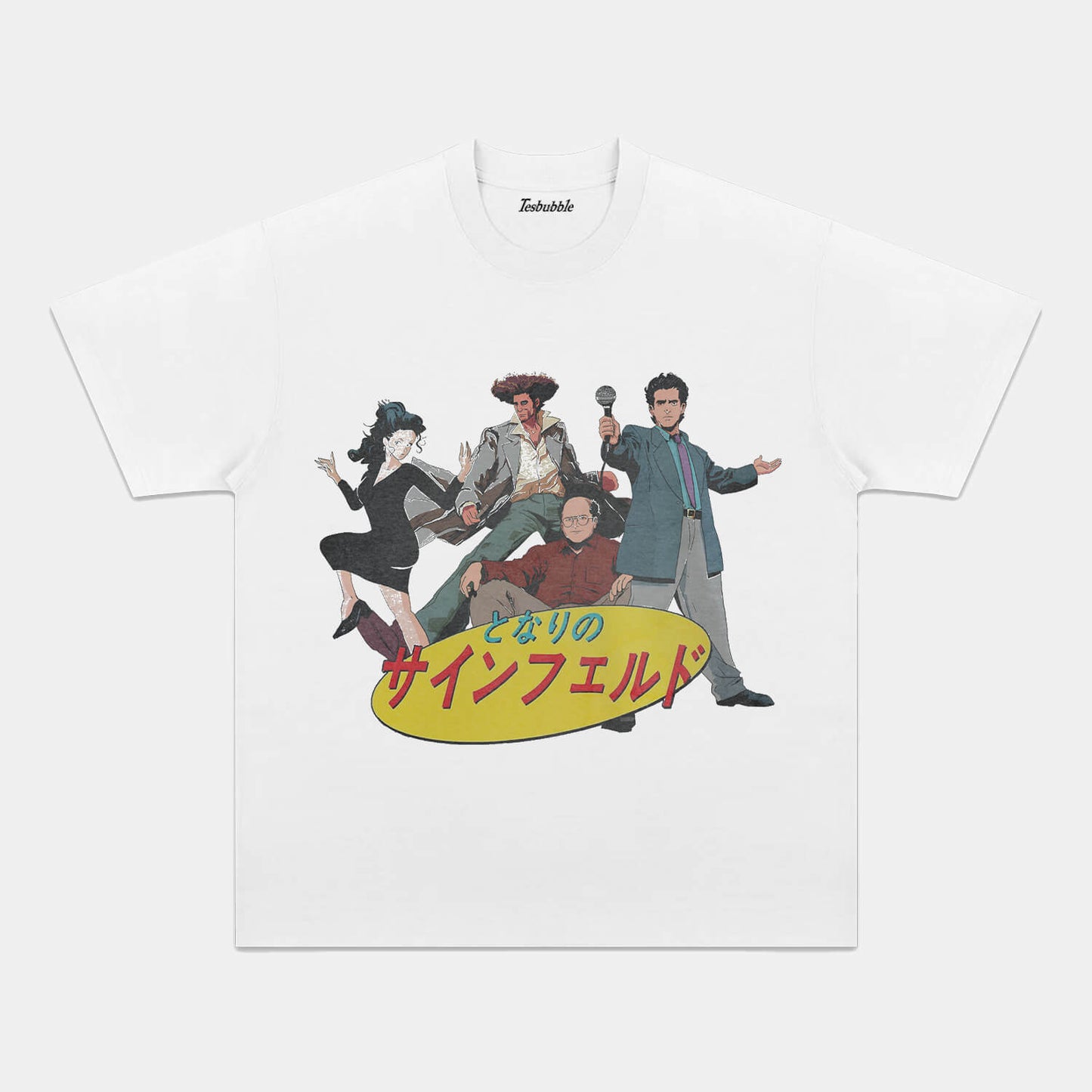 SEINFELD ANIME WHITE TEE - clothing by TeeHivey.com (Image 3)