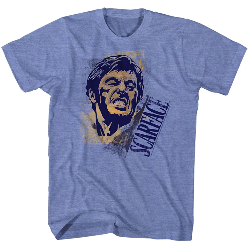 Scarface - Say Cheese - Short Sleeve - Heather - Adult - T-Shirt - clothing by TeeHivey.com