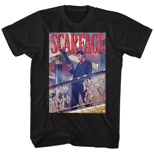 Scarface - Railing Shot - Short Sleeve - Adult - T-Shirt
