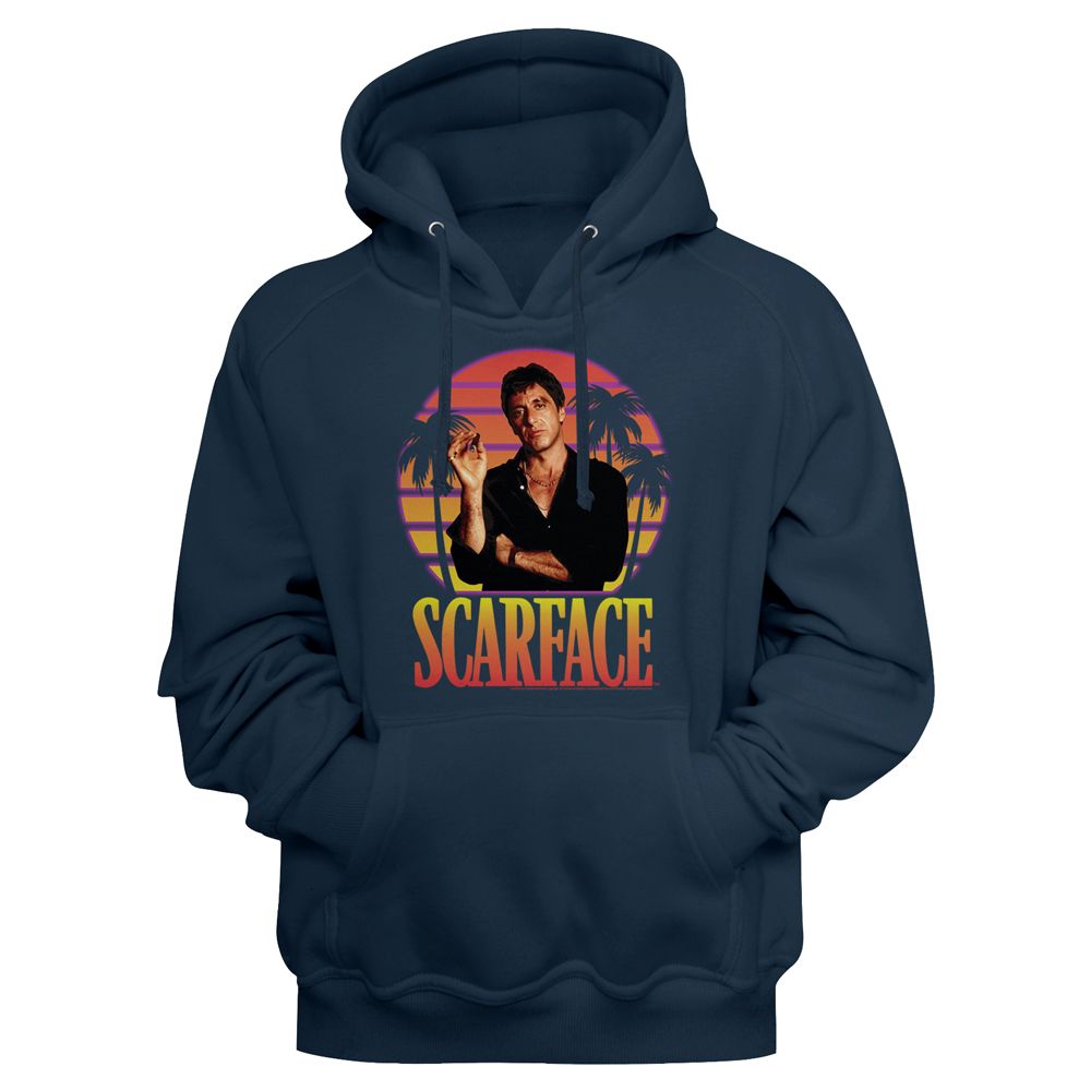 Scarface - Miami Sunset - Long Sleeve - Adult - Hoodie - clothing by TeeHivey.com