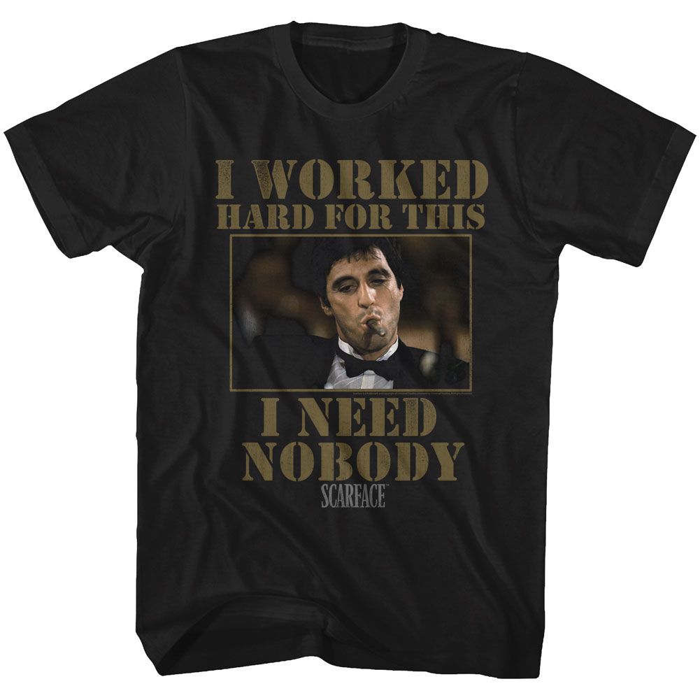 Scarface - Nobody - Short Sleeve - Adult - T-Shirt