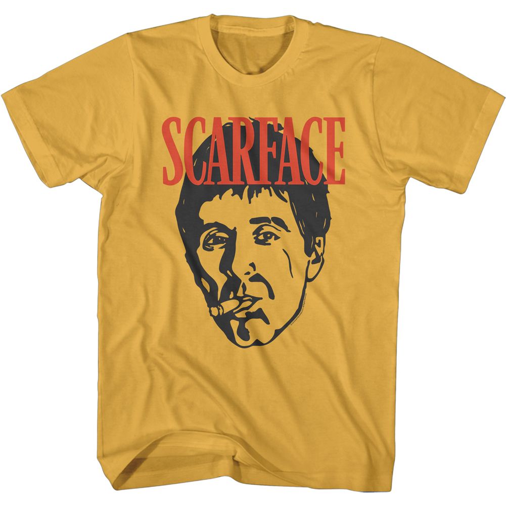 Scarface - Face - Short Sleeve - Adult - T-Shirt - clothing by TeeHivey.com