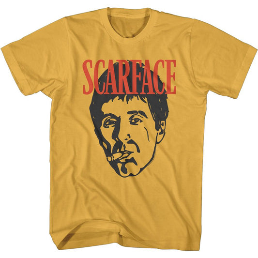 Scarface - Face - Short Sleeve - Adult - T-Shirt - clothing by TeeHivey.com
