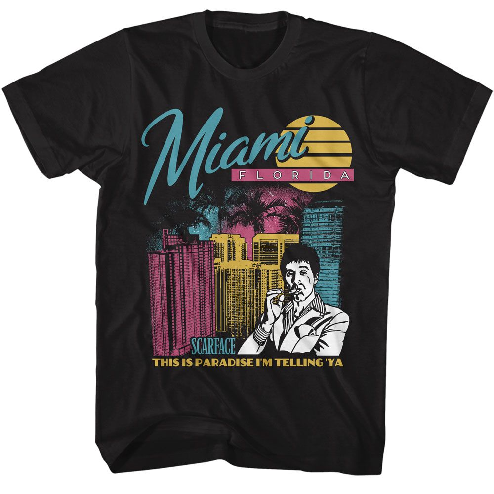 Scarface - Miami Florida - Short Sleeve - Adult - T-Shirt - clothing by TeeHivey.com