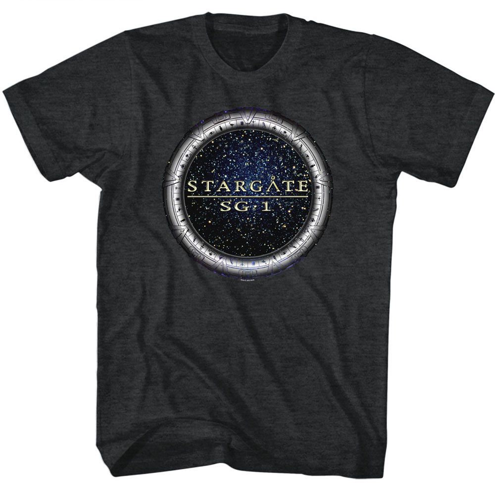 Stargate - SG1 - American Classics - Heather Black Adult Short Sleeve T-Shirt - clothing by TeeHivey.com (Image 1)