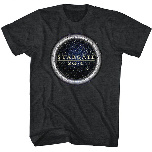 Stargate - SG1 - American Classics - Heather Black Adult Short Sleeve T-Shirt - clothing by TeeHivey.com (Image 1)