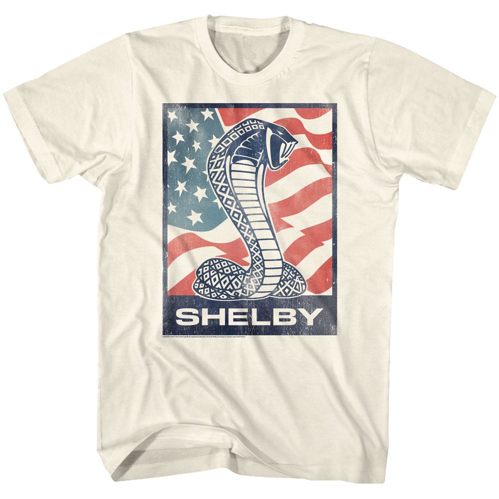 Carroll Shelby - Flag Snake - Short Sleeve - Adult - T-Shirt - clothing by TeeHivey.com