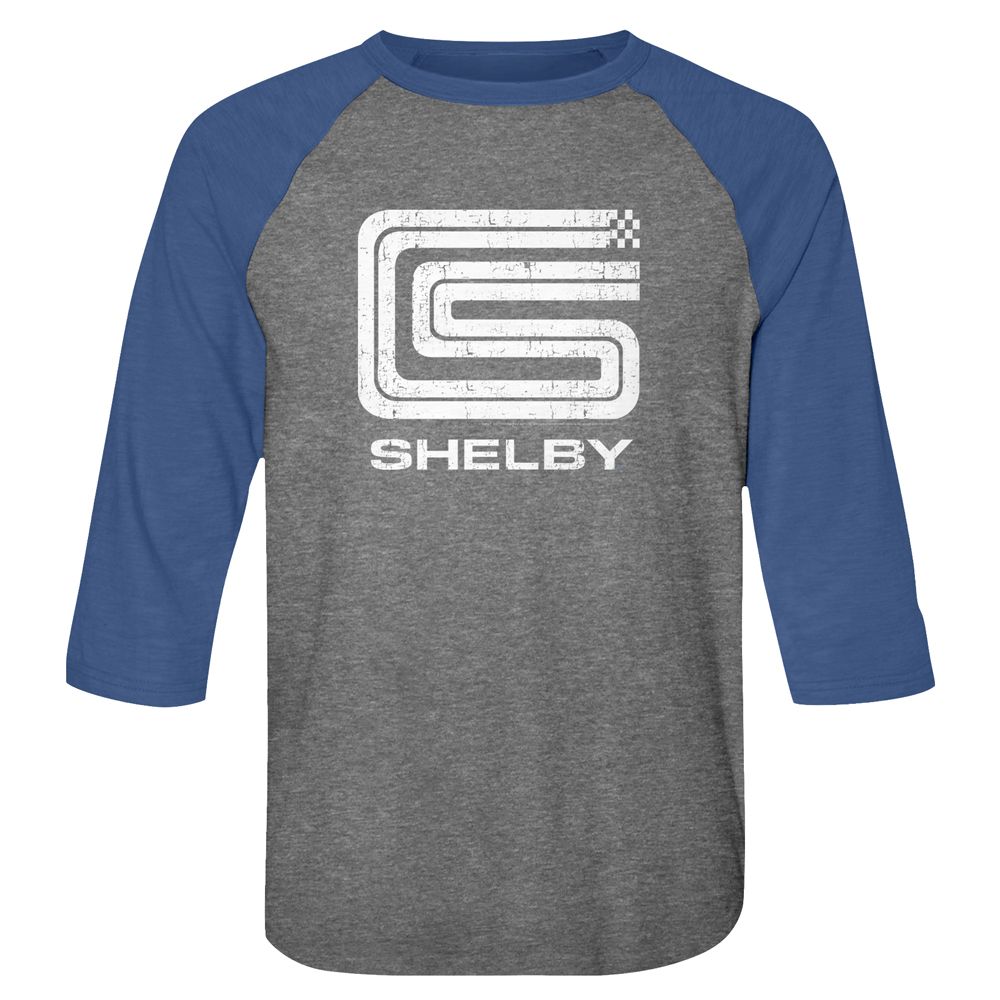Carroll Shelby - Logo - 3/4 Sleeve - Heather - Adult - Raglan Shirt - clothing by TeeHivey.com