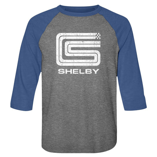 Carroll Shelby - Logo - 3/4 Sleeve - Heather - Adult - Raglan Shirt - clothing by TeeHivey.com