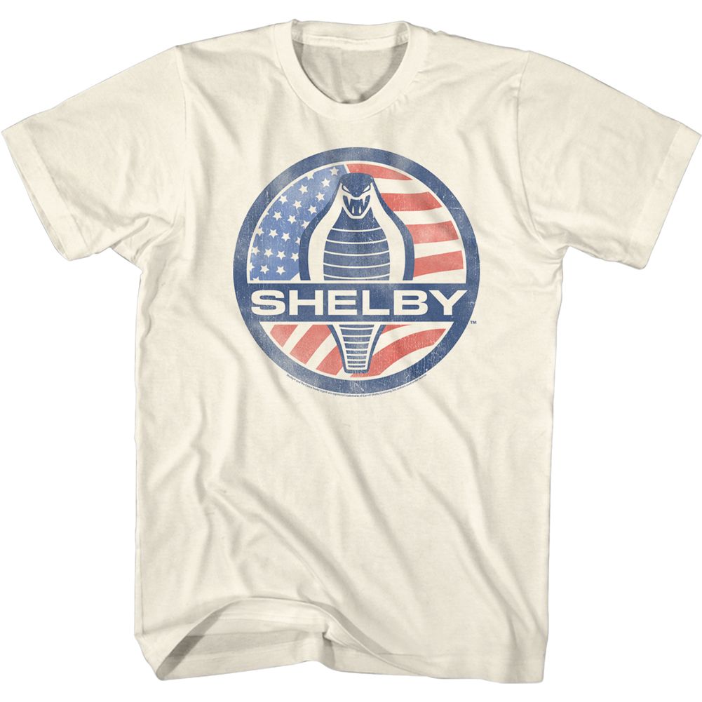 Carroll Shelby - Flag Logo - Short Sleeve - Adult - T-Shirt - clothing by TeeHivey.com