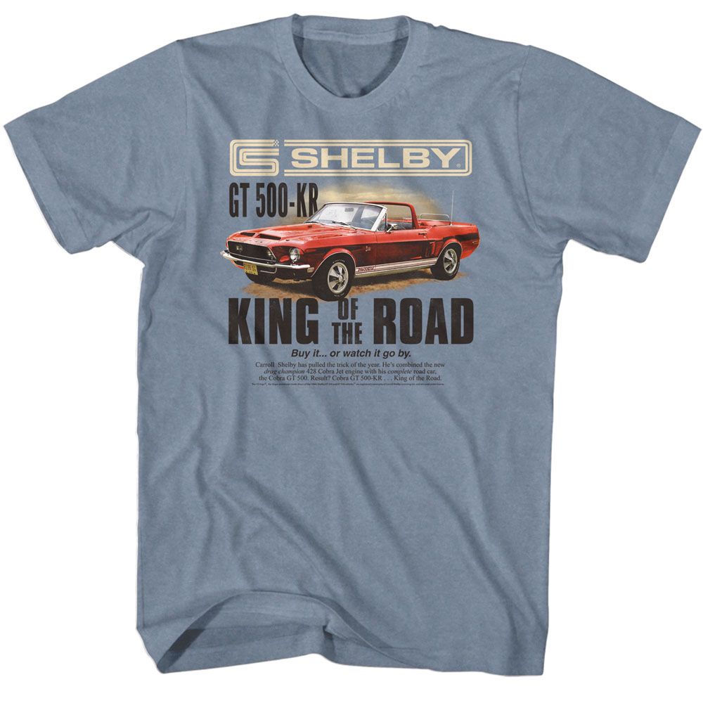 Carroll Shelby - King Mag Ad 2 - Short Sleeve - Heather - Adult - T-Shirt - clothing by TeeHivey.com