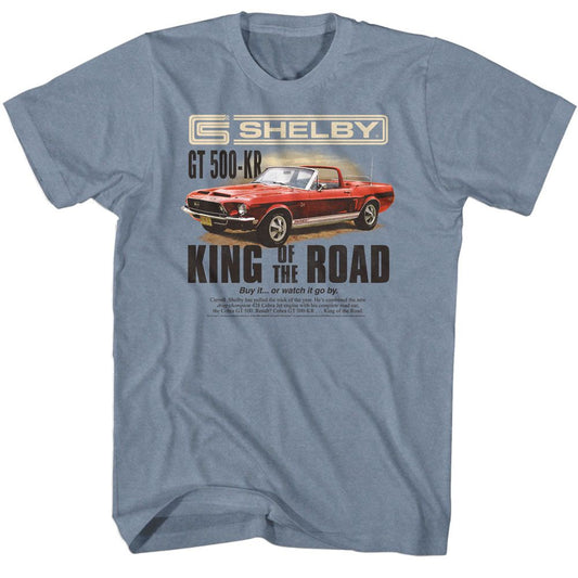 Carroll Shelby - King Mag Ad 2 - Short Sleeve - Heather - Adult - T-Shirt - clothing by TeeHivey.com