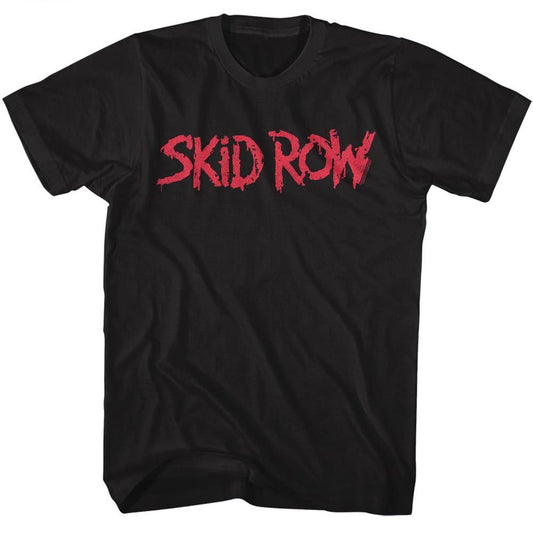 Skid Row - Red Logo - Short Sleeve - Adult - T-Shirt - clothing by TeeHivey.com