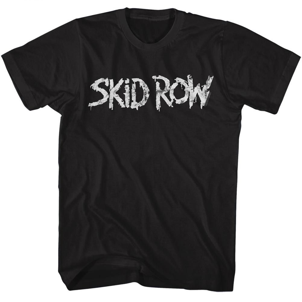 Skid Row - Whitish Logo - Short Sleeve - Adult - T-Shirt - clothing by TeeHivey.com