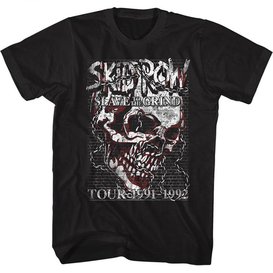 Skid Row - Skull Chain - Short Sleeve - Adult - T-Shirt - clothing by TeeHivey.com
