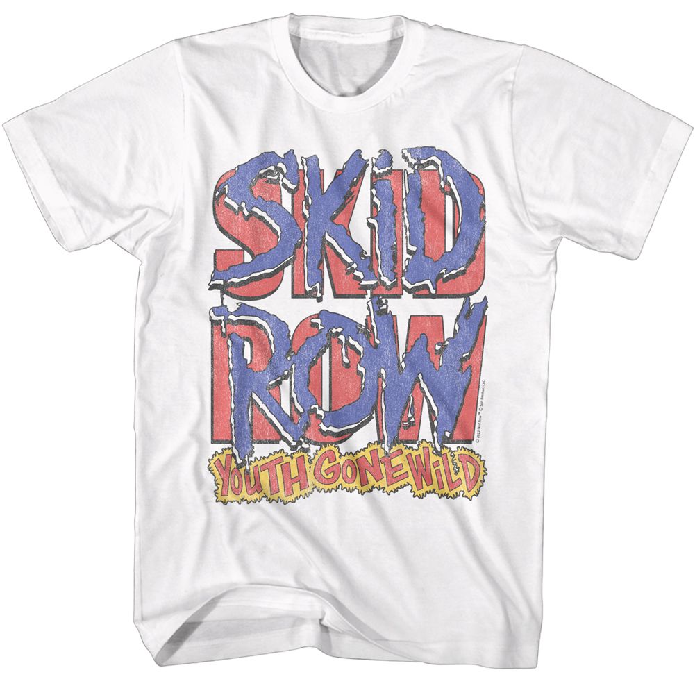 Skid Row - Logo & Youth Gone Wild - Short Sleeve - Adult - T-Shirt - clothing by TeeHivey.com