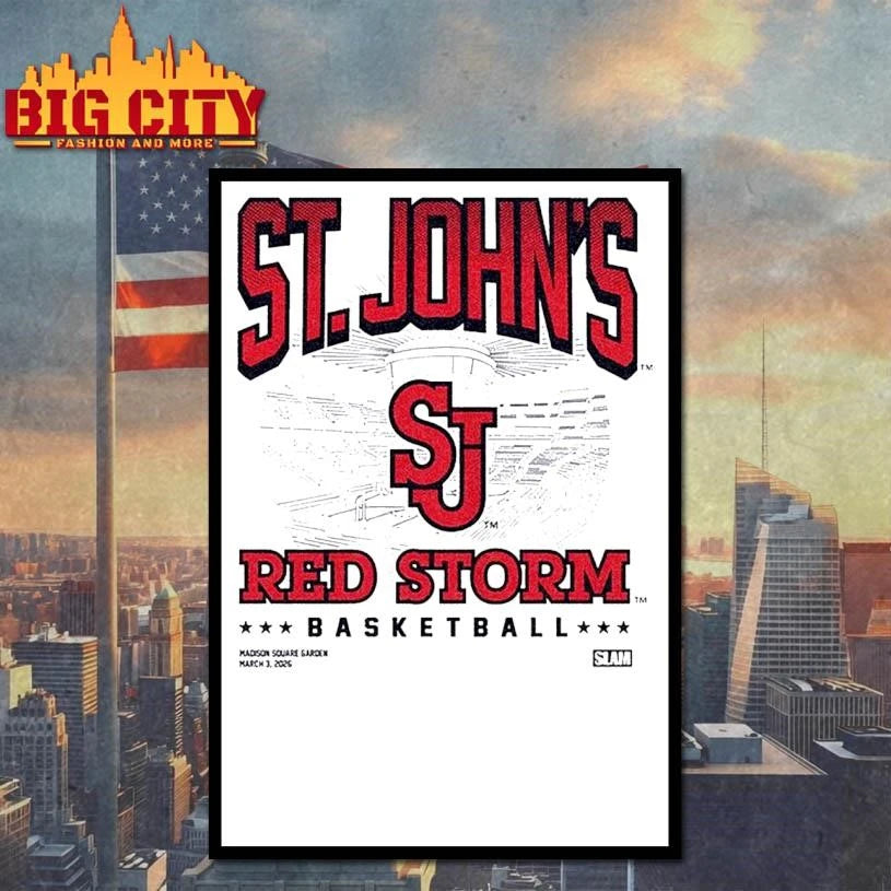 SLAM Night at Madison Square Garden X St John’s Red Storm Basketball On March 3 2026 Exclusive Shirt