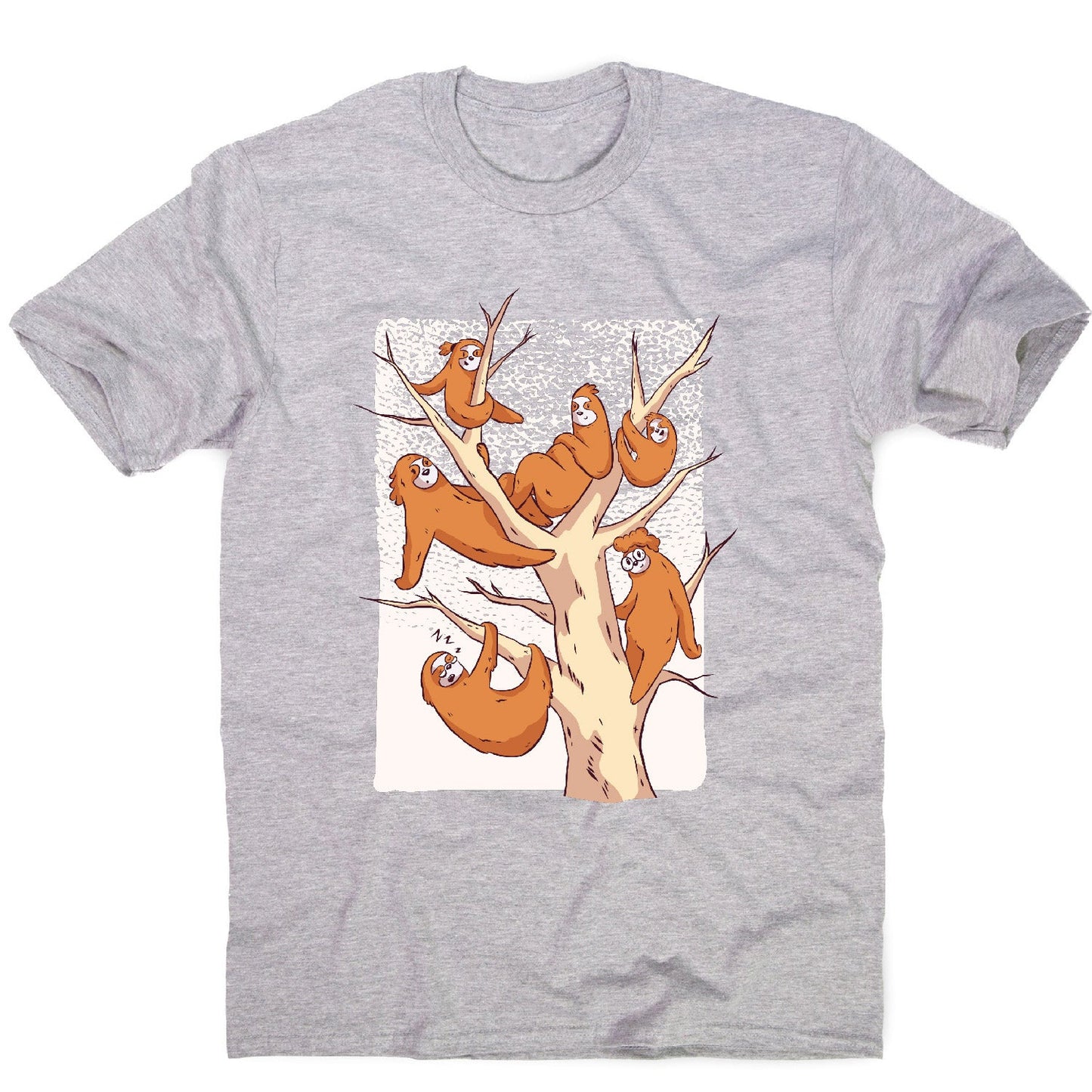 Sloth family - men's funny premium t-shirt