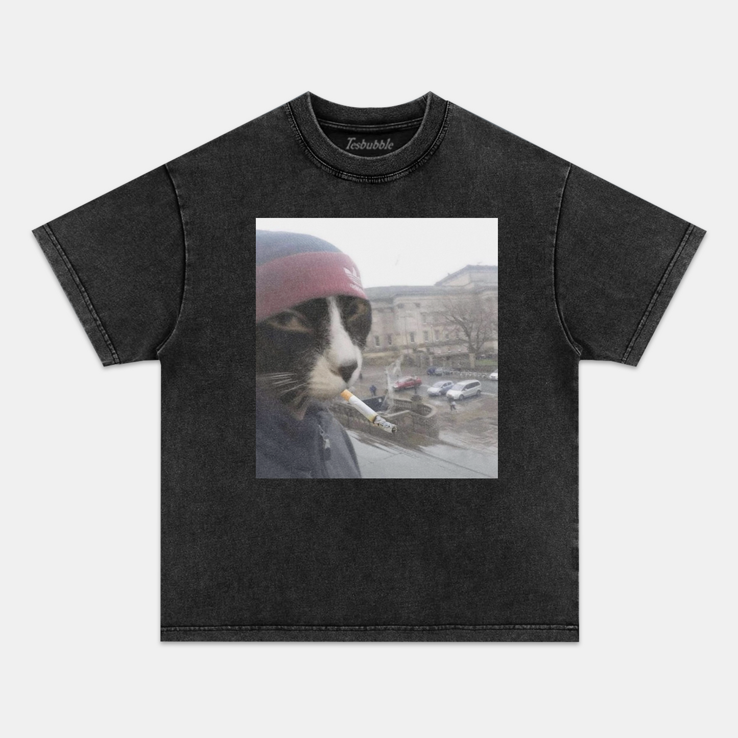 SMOKING CAT TEE