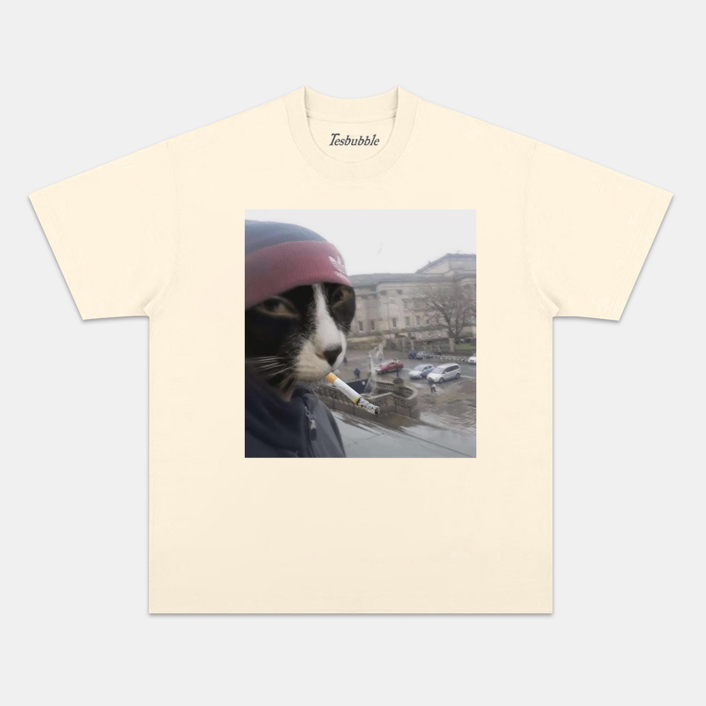 SMOKING CAT TEE