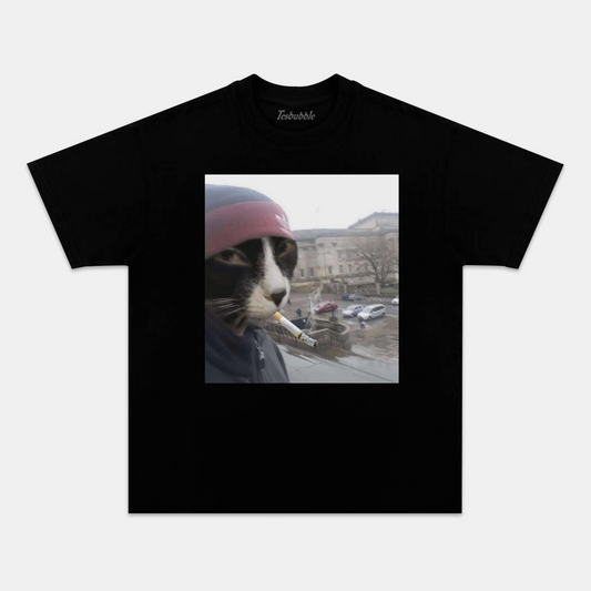 SMOKING CAT TEE