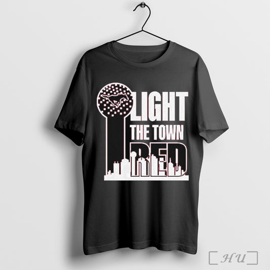 Smu Mustangs Light The Town Red T Shirt
