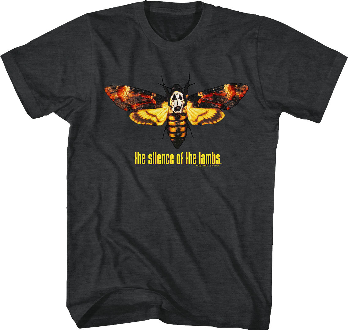 Silence Of The Lambs - Moth - Short Sleeve - Heather - Adult - T-Shirt - clothing by TeeHivey.com