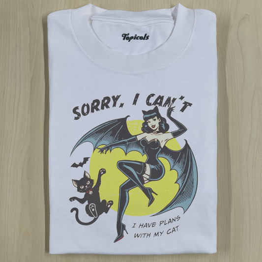 SORRY I CAN'T I HAVE PLANS HALLOWEEN TEE - clothing by TeeHivey.com (Image 1)