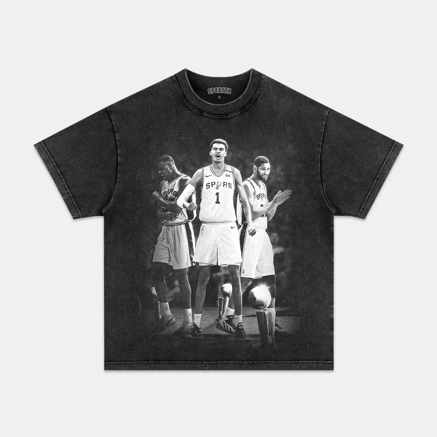 SPURS WEMBY TEE Style001 - clothing by TeeHivey.com (Image 1)