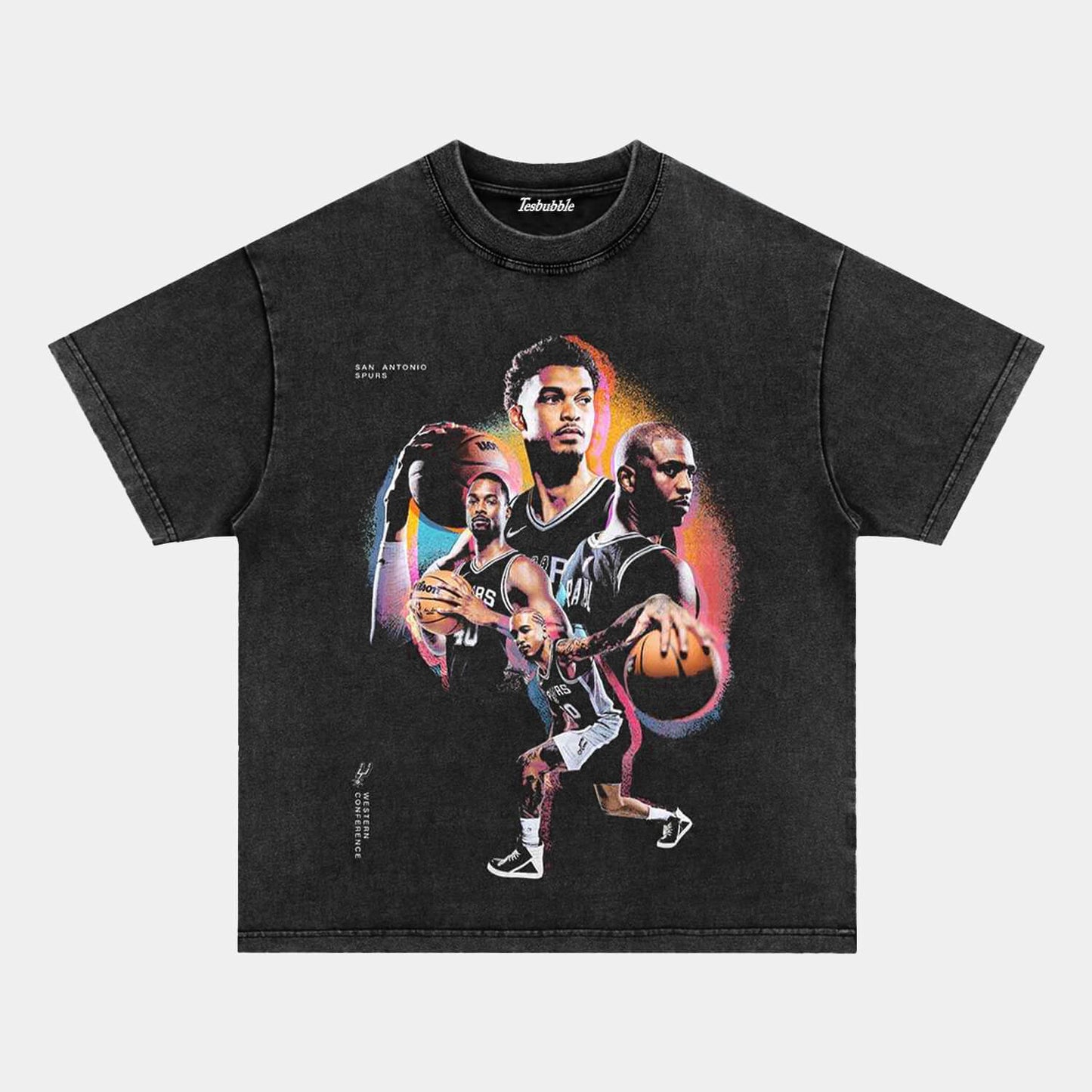 SPURS& WEMBY 1.2 TEE - clothing by TeeHivey.com (Image 2)