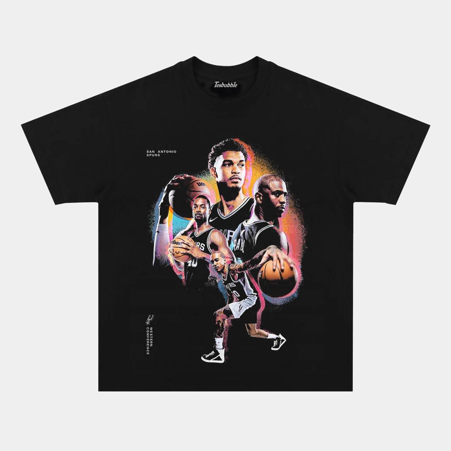 SPURS& WEMBY 1.2 TEE - clothing by TeeHivey.com (Image 1)