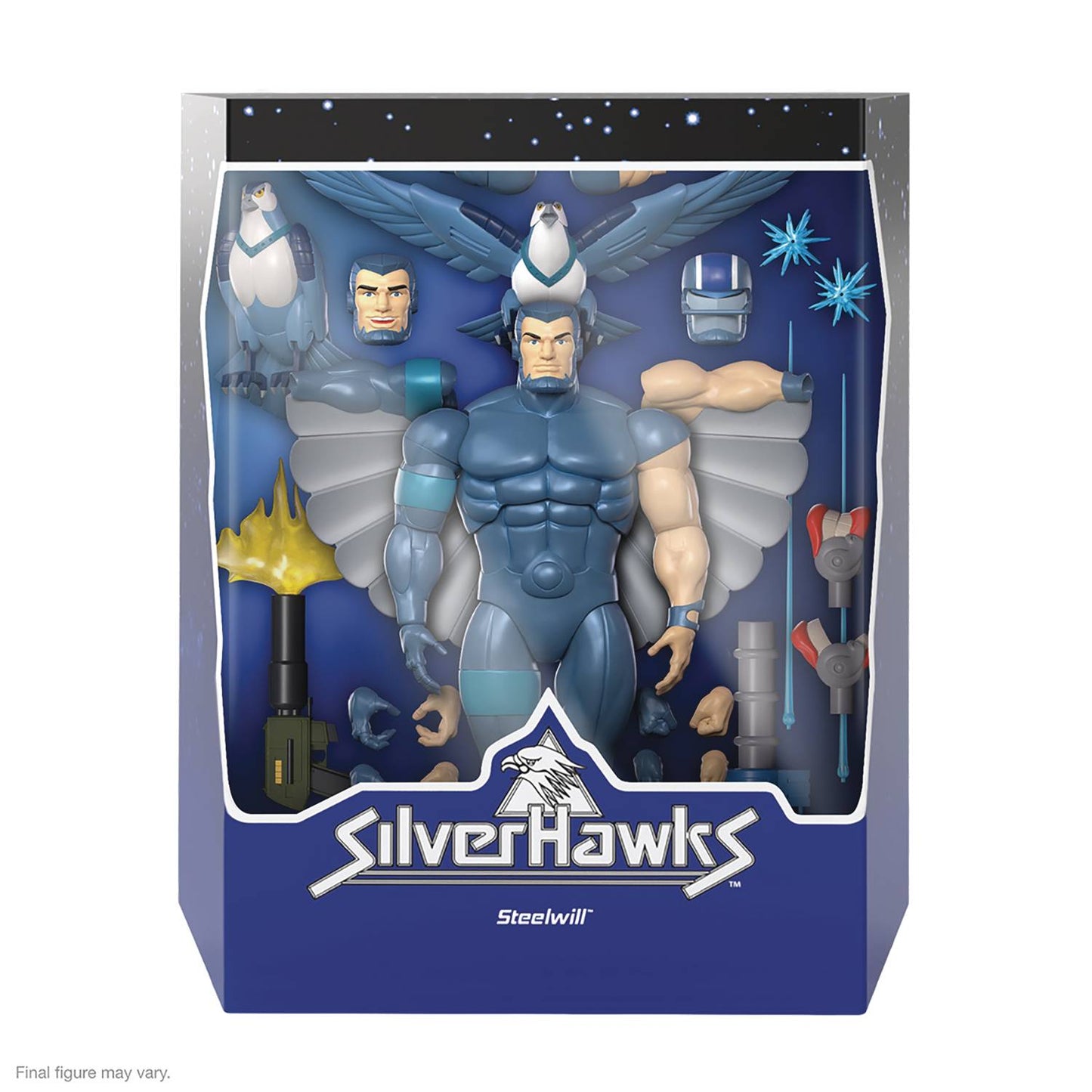 Super7 SilverHawks Ultimates: Steelwill Action Figure - clothing by TeeHivey.com (Image 1)