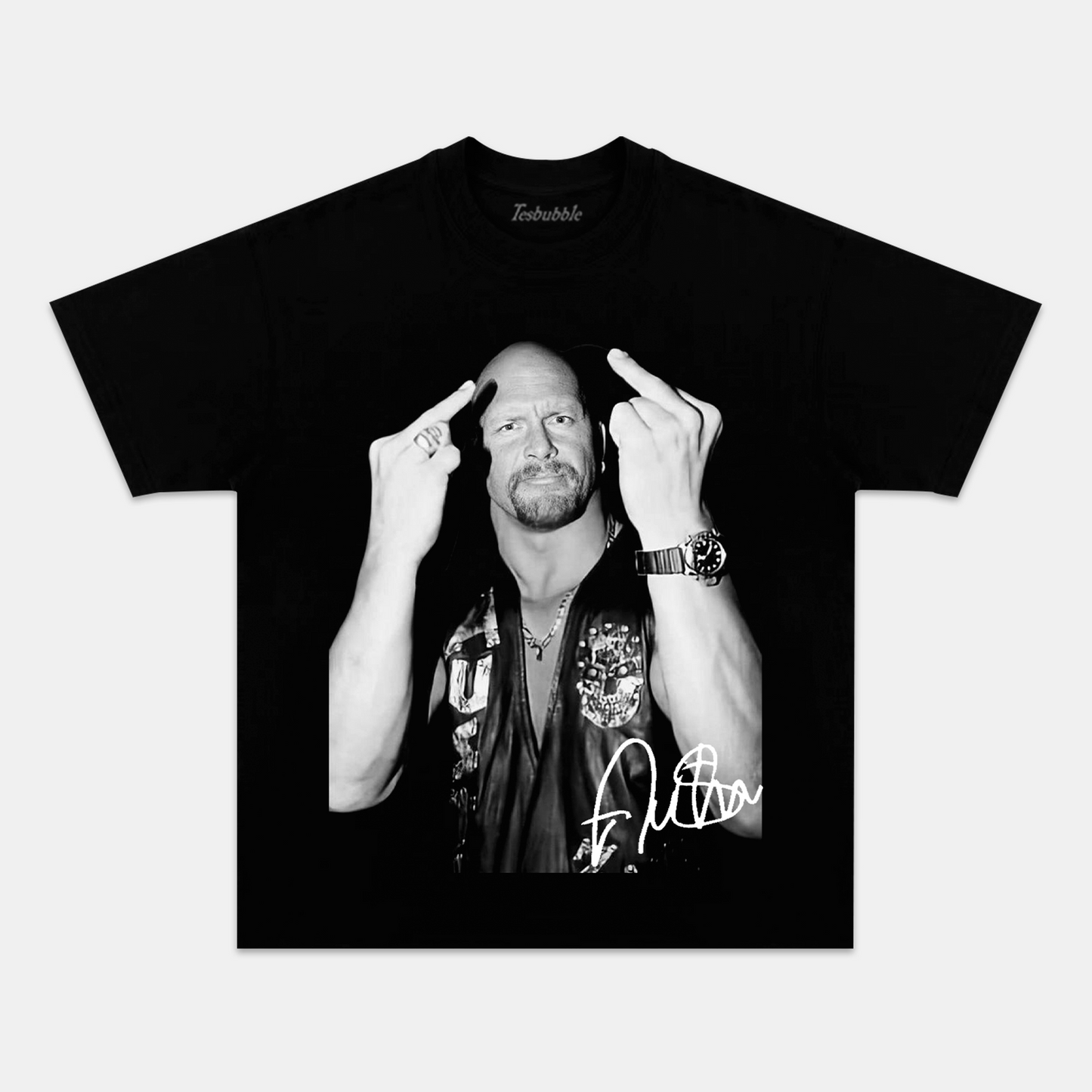 STONE COLD STEVE AUSTIN TEE Style001 - clothing by TeeHivey.com (Image 1)