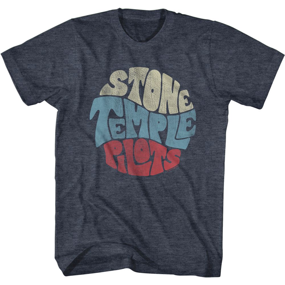 Stone Temple Pilots - Circular Text - Short Sleeve - Heather - Adult - T-Shirt - clothing by TeeHivey.com