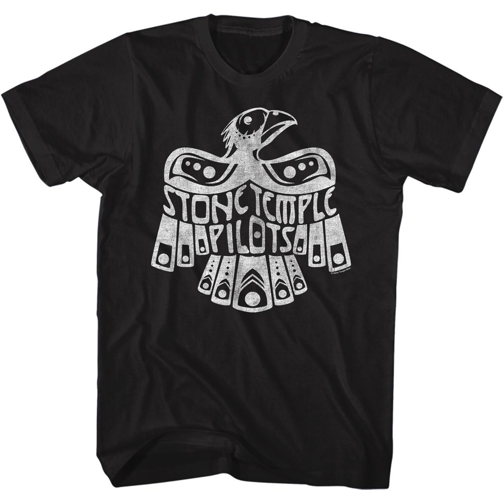 Stone Temple Pilots - Eagle - American Classics - Solid Black Adult Short Sleeve T-Shirt - clothing by TeeHivey.com (Image 1)
