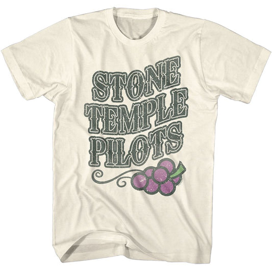 Stone Temple Pilots - Grapes - American Classics - Solid Off-White Adult Short Sleeve T-Shirt (Image 1)