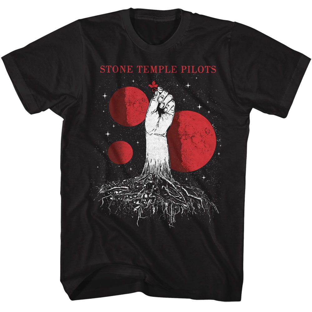 Stone Temple Pilots - Planets - American Classics - Solid Black Adult Short Sleeve T-Shirt (Image 1)