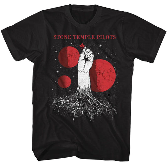 Stone Temple Pilots - Planets - American Classics - Solid Black Adult Short Sleeve T-Shirt (Image 1)