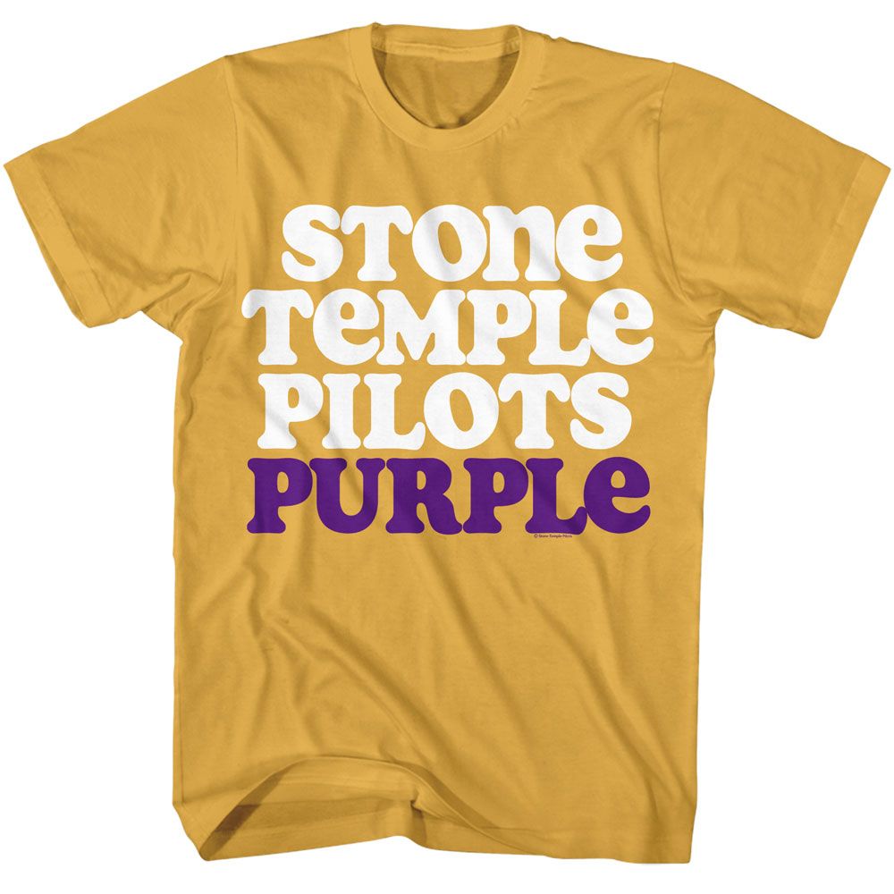 Stone Temple Pilots - Purple - American Classics - Solid Yellow Adult Short Sleeve T-Shirt (Image 1)