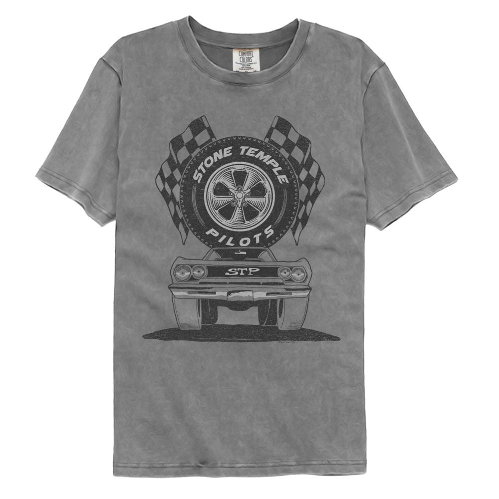 Stone Temple Pilots - Car - American Classics - Solid Gray Adult Short Sleeve Comfort Color T-Shirt (Image 1)