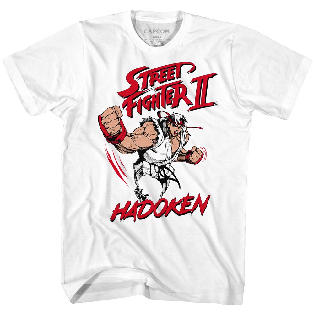 Street Fighter - Hadoken - Short Sleeve - Adult - T-Shirt - clothing by TeeHivey.com