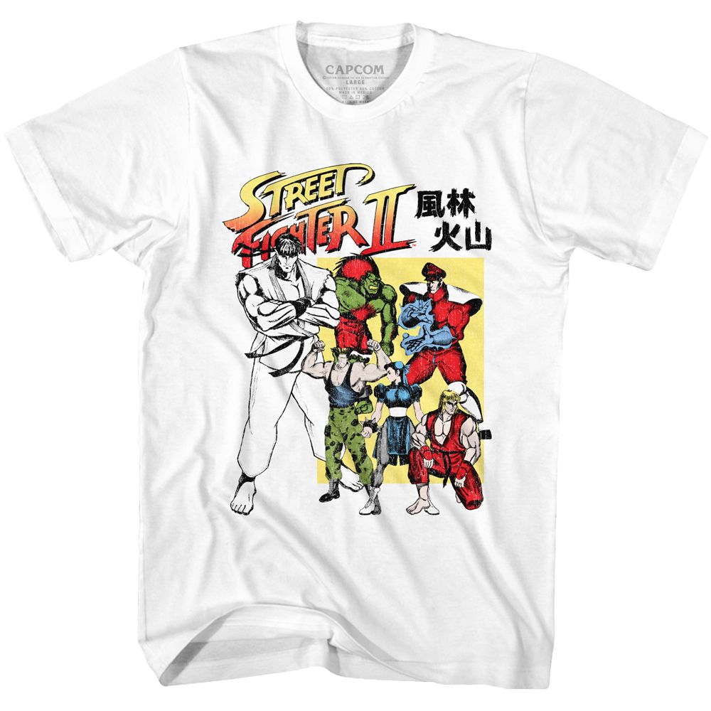 Street Fighter - SF 2 - Short Sleeve - Adult - T-Shirt - clothing by TeeHivey.com
