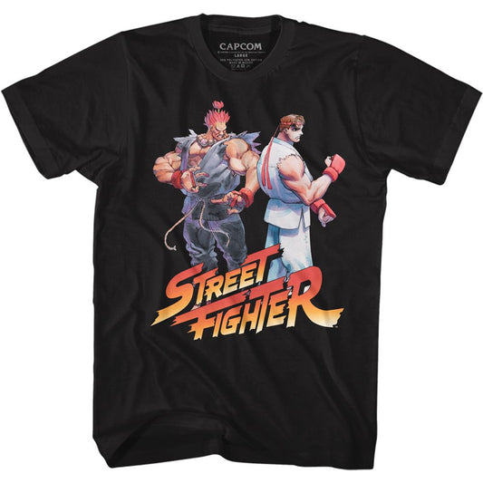 Street Fighter - Aku Ryu Logo - Short Sleeve - Adult - T-Shirt - clothing by TeeHivey.com