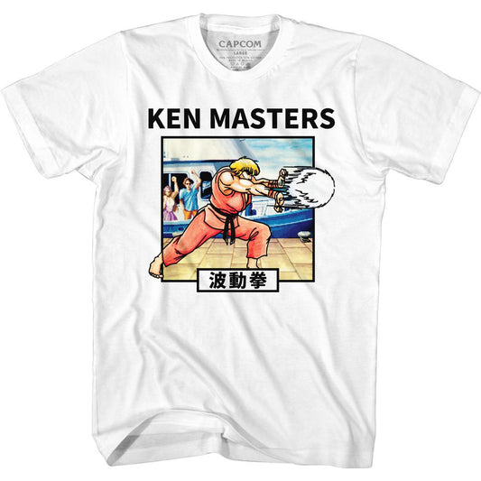 Street Fighter - Ken Hadoken - Short Sleeve - Adult - T-Shirt - clothing by TeeHivey.com