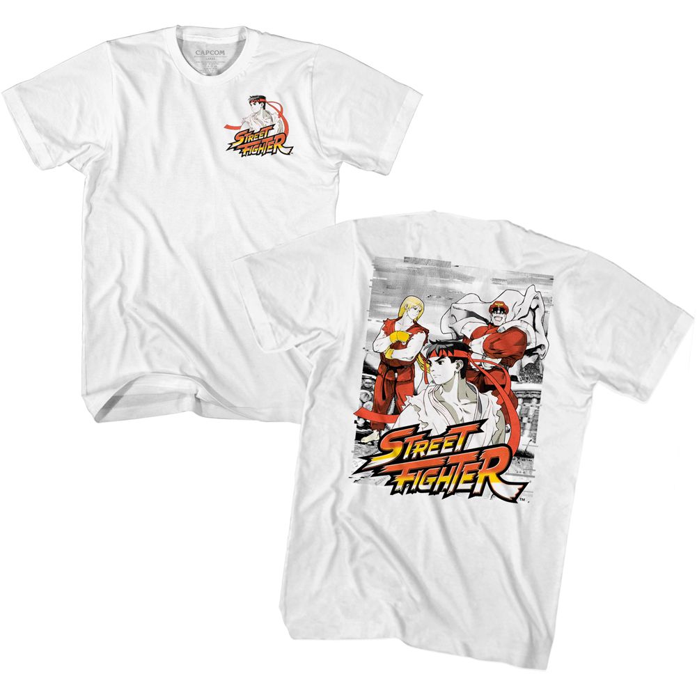 Street Fighter - Grainy Glitch - Short Sleeve - Adult - T-Shirt - clothing by TeeHivey.com