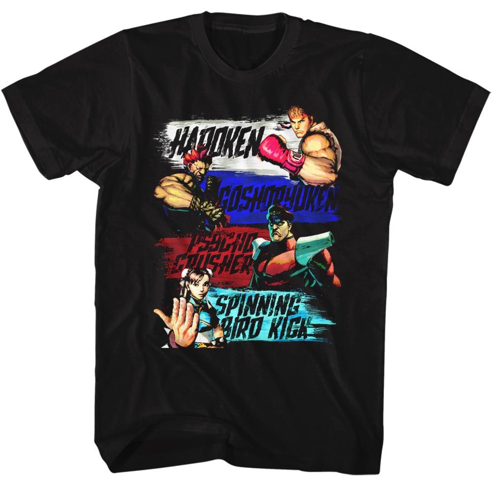 Street Fighter - Show Me Your Moves - Short Sleeve - Adult - T-Shirt - clothing by TeeHivey.com